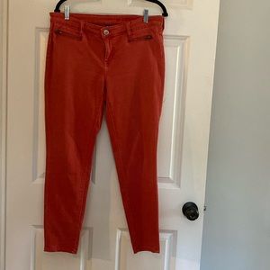 Gap red ankle length pants